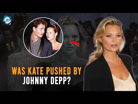 Is Kate Moss testifying on behalf of Johnny Depp? Did Kate Moss get pushed by Johnny Depp?