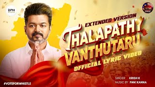 Download lagu Thalapathy Vanthutaru | Krish K |  Lyrics Video ( #tvk #tvksong )  mp3
