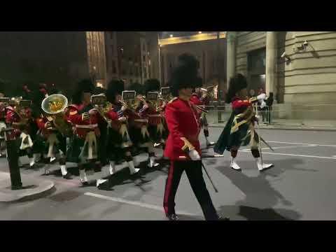 Band of the Royal regiment of Scotland Returns at 4am After #coronation Rehearsal