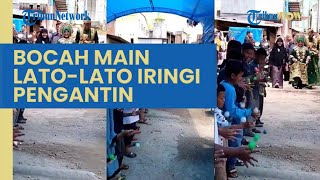 Viral Aksi Sejumlah Bocah Main Lato-lato di Acara Nikahan, Tampak Sambut Kedatangan Pengantin Wanita