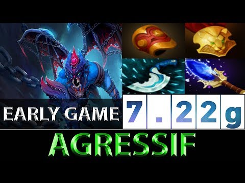 Agressif [Night Stalker] Effective Early Game Build ► Dota 2 7.22g