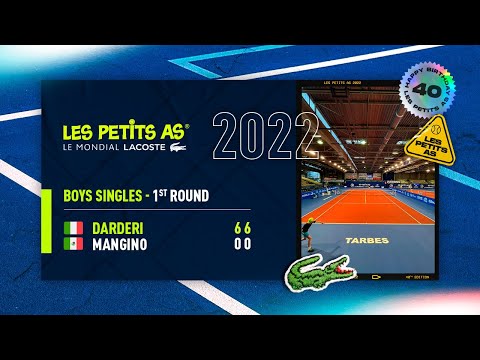 Les Petits As 2022 | Boys 1st Round | Jeronimo Mangino vs. Vito Antonio Darderi