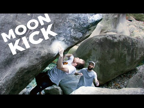 Outdoor coordination move, Swiss bouldering 🇨🇭