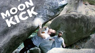 Outdoor coordination move, Swiss bouldering 🇨🇭