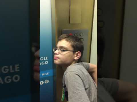 Otis utra fast Traction High speed elevators at John Hancock Center Chicago Illinois going down