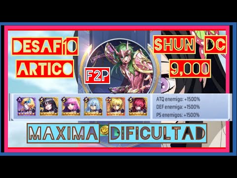 Desafío 💥 Ártico Mes de 🎇Enero 🤯Etapa de Shun DC#gameplay #saint #saintseiyaawakening #ssakotz