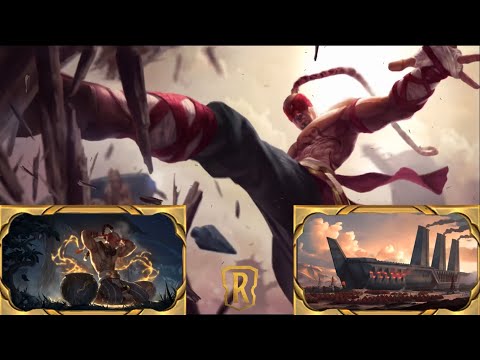 Lee Sin, o Monge Cego | Interações: "Aurelion Sol" - "Fizz" - "Miss Fortune" - "Swain"...