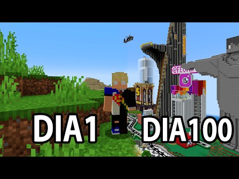 100 DIAS CONSTRUINDO UMA CIDADE MODERNA NO MINECRAFT