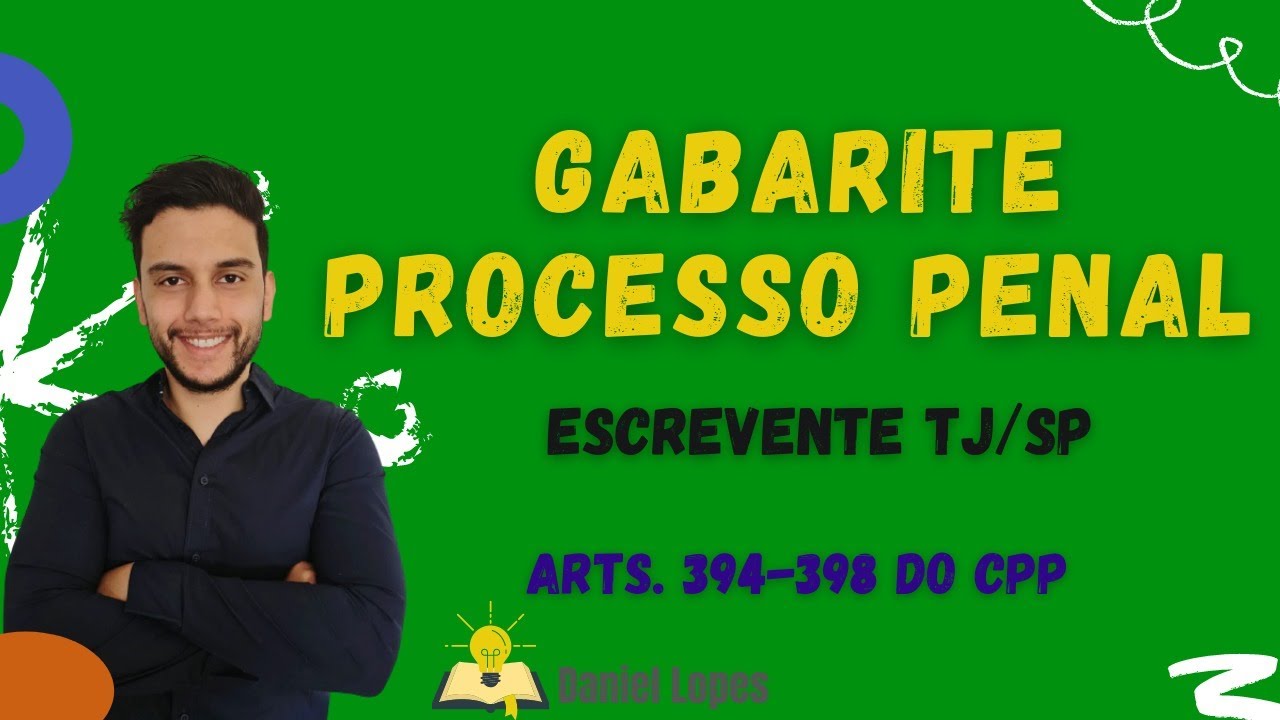 Arts. 394 - 398, CPP - Processo Penal - ESCREVENTE TJSP 2023 - Aula 5