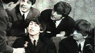 The Beatles in a press conference after their Return from the USA