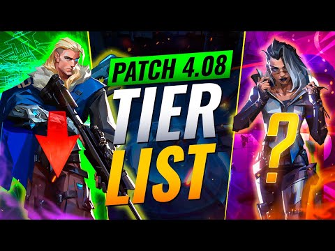 NEW UPDATE: BEST Agents Tier List! - Valorant Patch 4.08