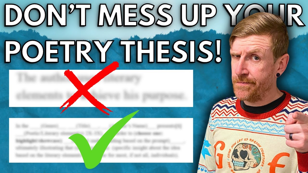 Write STRONG Poetry Thesis Statements!