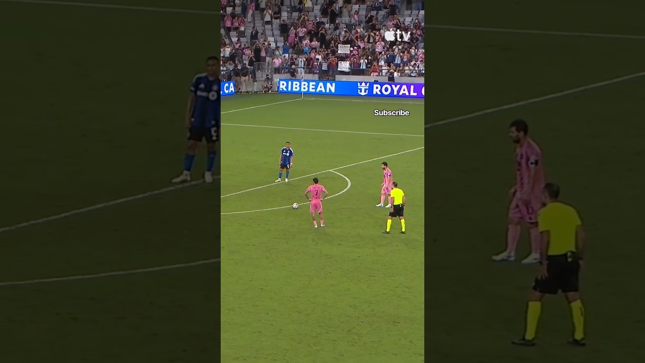 Messi Free Kick Ends In UNREAL Header Goal 🤯