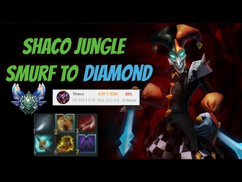Shaco Jungle Smurfing to Diamond [League of Legends] Full Gameplay - Infernal Shaco