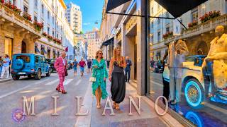 MILAN ITALY ✨ Atmospheric Stroll from Via Dante to Via Monte Napoleone 4K luxury