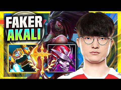 FAKER PERFECT GAME WITH AKALI! - T1 Faker Plays Akali Mid vs Rumble! | Season 11