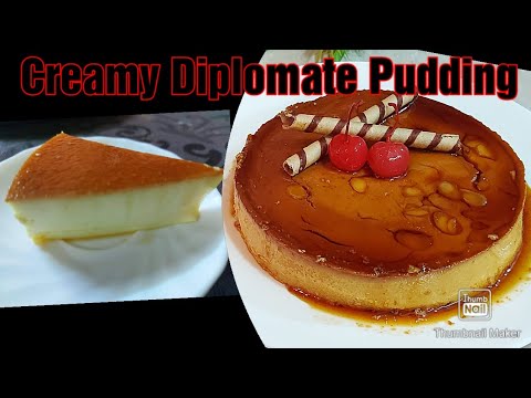 Diplomat Pudding | Cabinet pudding | Supple Diplomat Pudding | Caramel Pudding | Cream Caramel