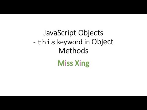 24 Javascript Objects This Keyword Inside Object Methods