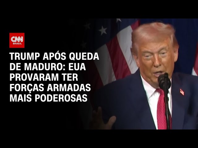 “EUA provaram ter Forças Armadas mais poderosas”, diz Trump após queda de Maduro | BASTIDORES CNN