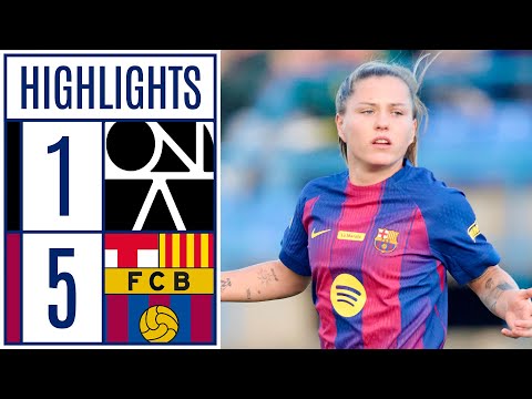 FC BADALONA WOMEN 1 - 5 FC BARCELONA | RESUMEN LIGA F MOEVE