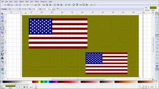 Inkscape Tutorial Showing How To Make the Flag of the United States of America