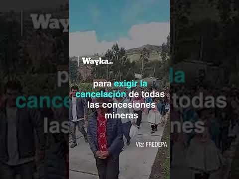 Paro de 48 horas en Vilcas Huamán, Ayacucho