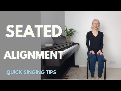 Quick Singing Tips | Seated Alignment & Posture For Singing 🗣️💙