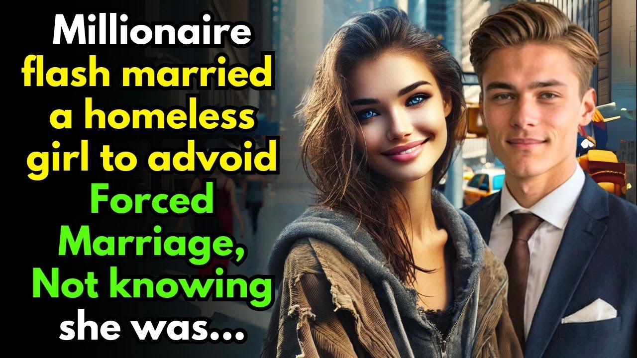 Young Millionaire flash married a homeless girl to advoid Forced Marriage, Not knowing she was...