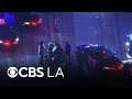 Suspect Fights Officers On 405 Freeway After Police Pursuit Through LA And Orange Counties