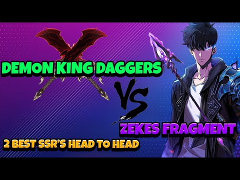 A10 DEMON KING DAGGERS VS A10 ZEKES! TOP 2 SSR WEAPONS HEAD TO HEAD! GET DKD! [Solo Leveling: Arise]