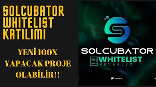 Solcubator whitelistine nasıl katılınır? Solana ağının yeni launchpad 