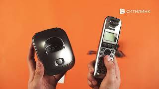 Характеристики Радиотелефон Panasonic KX-TG2511RUM, серый металлик и ...