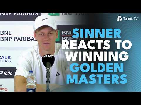 Jannik Sinner Reacts After Completing Golden Masters 🏆 | Rome 2026