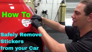 Sticker Removal - "How To" Video Tutorial