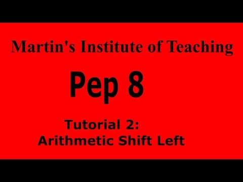 Pep8 Tutorial 2:  How to multiply using ASL