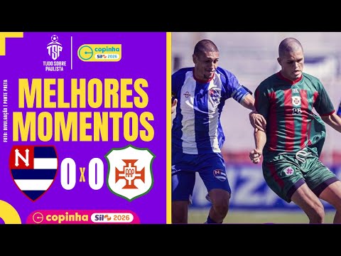 Nacional-SP 0 x 0 Portuguesa Santista | Highlights | Copinha 2026 | 2nd Round