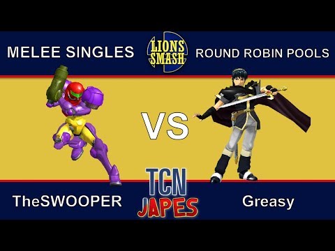 TCNJapes 3 SSBM Singles - Greasy (Marth) vs. TheSWOOPER (Samus) - Round Robin Pools
