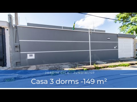 #CA2378 | Casa à venda 3 dorms., 149 m² / Jardim Cica - Jundiaí/SP - REMAX CITY
