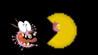 When Courage The Cowardly Dog Is In The 3D Maze Of PacMan.Exe
