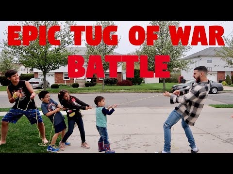 EPIC FAMILY TUG OF WAR BATTLE!!