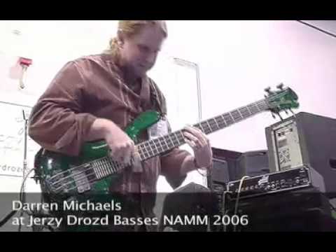 Darren Michaels at Jerzy Drozd Basses booth at NAMM 2006
