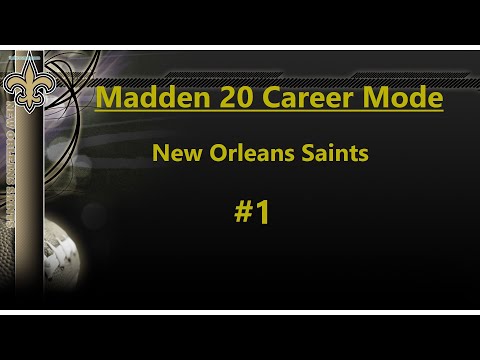 MADDEN 20 Career Mode | Ep.1| NEW ORLEANS SAINTS | Introducing Ed Lewis!