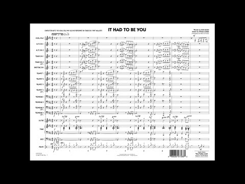 It Had to Be You arranged by Rick Stitzel