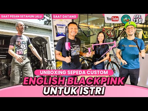 UNBOXING Sepeda Custom ENGLISH BLACKPINK untuk Istri