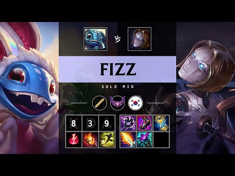 Fizz Mid vs Orianna - KR Master Patch 25.11