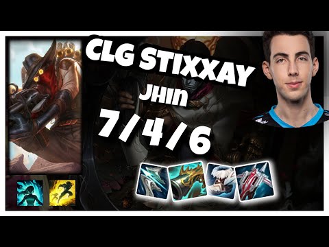Jhin vs Kai'Sa CLG Stixxay BOT (7/4/6) - v11.1