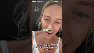 Caitlin Clark mocked teammate Sophie Cunningham about her chipped tooth