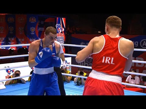 Round of 16 (75kg)  NEVIN Michael (IRL) vs BAKSHI GLEB (RUS) /AIBA World 2019