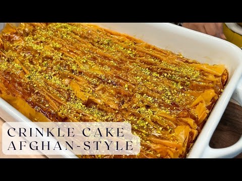 TikTok Crinkle Cake Recipe - Afghan Style