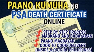 PAANO KUMUHA NG PSA DEATH CERTIFICATE ONLINE | HOW TO GET PSA DEATH CERTIFICATE ONLINE